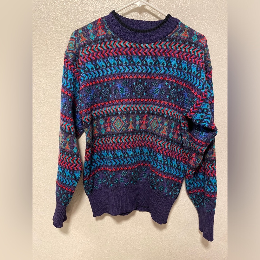 Meister wool sweater 80s medium womens